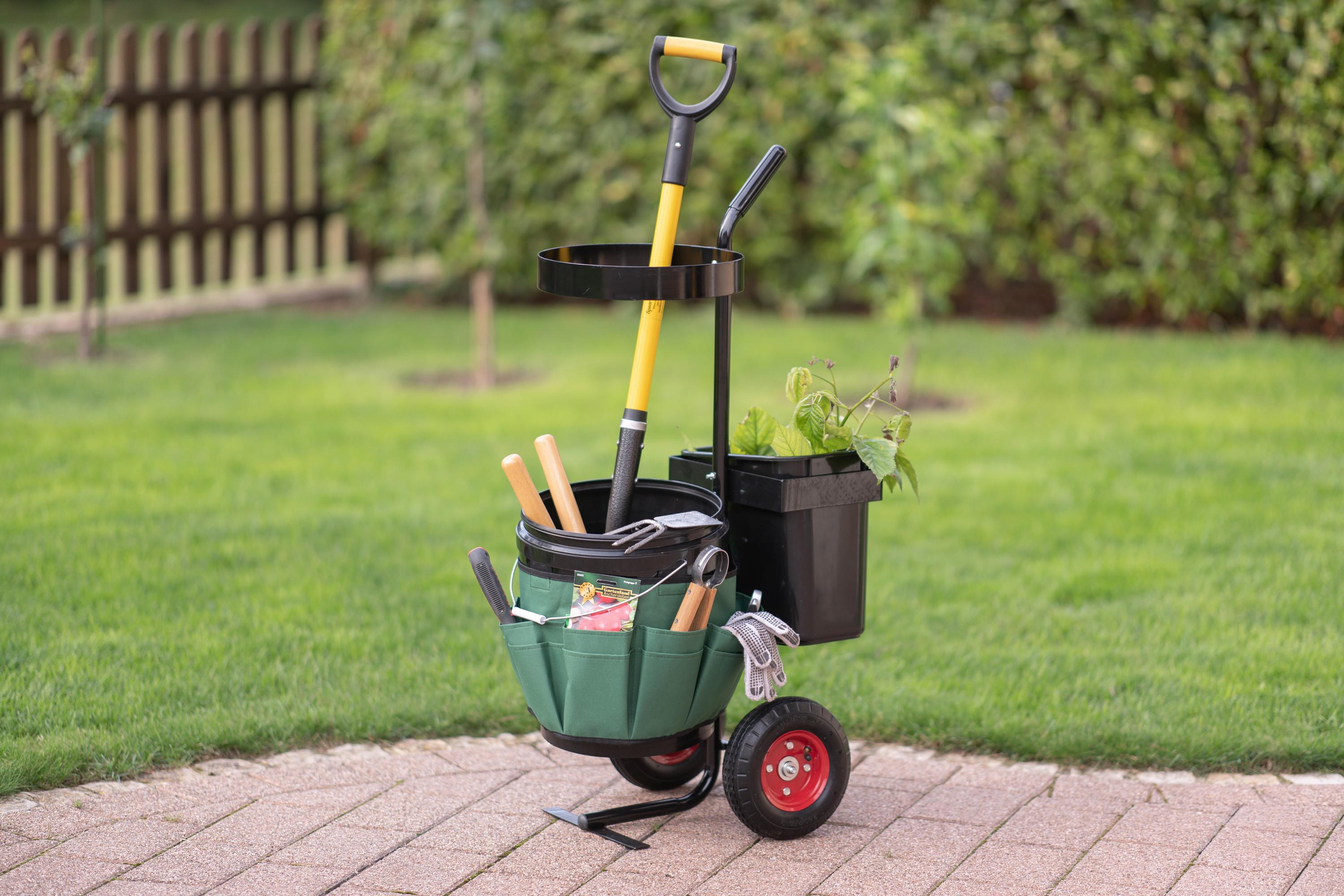 Gartenkarre Gartenwagen - Schwarz, KONVENTIONELL, Metall (56/104/40cm)