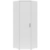 Eckschrank Multi Weiß 71,5 X 195 X 40 cm - Weiß, MODERN, Holzwerkstoff (101/195/79cm)