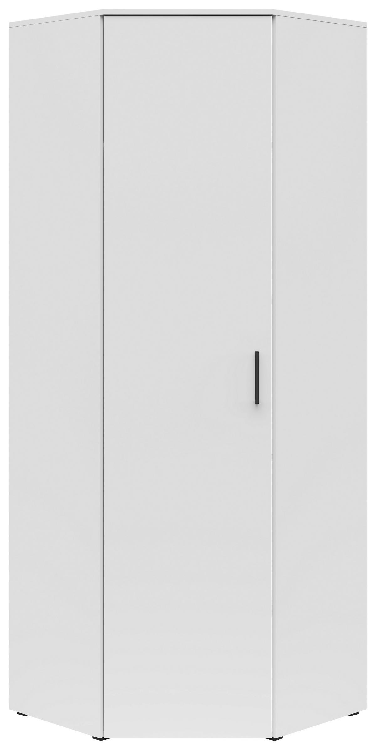Eckschrank Multi Weiß 71,5 X 195 X 40 cm - Weiß, MODERN, Holzwerkstoff (101/195/79cm)
