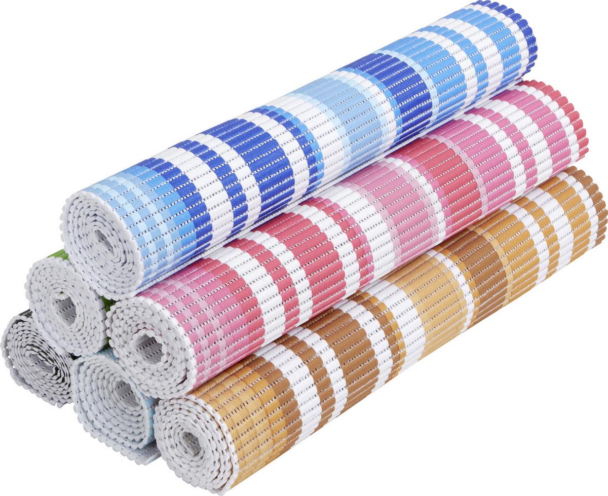Antirutschmatte Davida 65x180 cm Pvc Zuschneidbar - Blau/Pink, KONVENTIONELL, Textil (65/180cm) - Ondega
