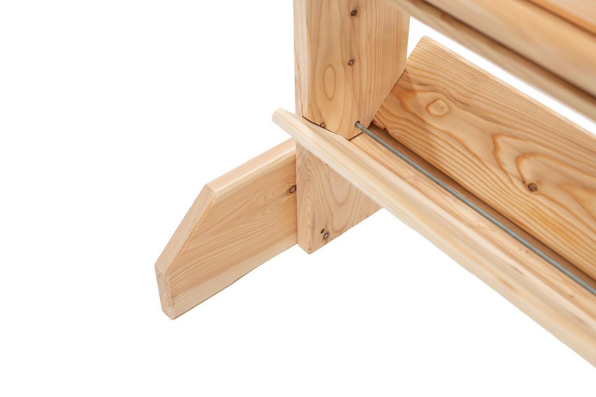 Gartenregal Kräuterregal L - Lärchefarben, Basics, Holz (80/95/50cm)