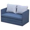 Ifjúsági És Gyermekkanapé Emma - kék/szürke, Konventionell, textil (105/55/60cm)
