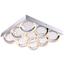 LED-Deckenleuchte Hida - Chromfarben, MODERN, Kunststoff/Metall (38/38/10cm)