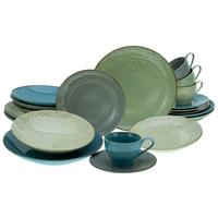Kombiservice Keramik 4 Personen Geschirr Set - Multicolor, Basics, Keramik - Creatable