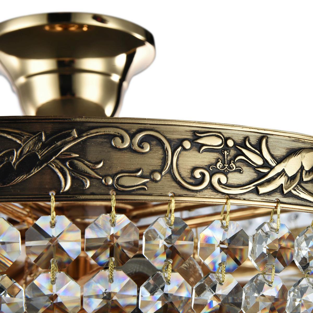 Kronleuchter Palace - Goldfarben, Trend, Glas/Metall (40/37/40cm) - MAYTONI