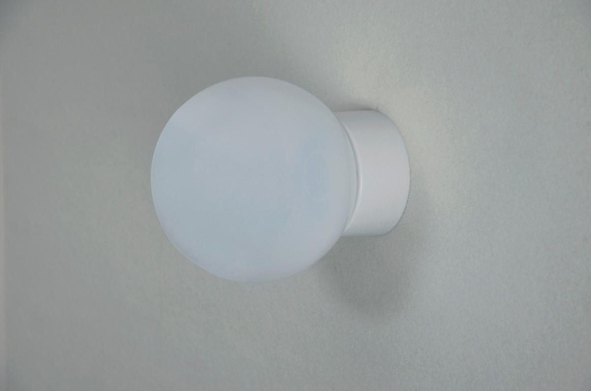 Bad-wandleuchte Ip40 Weiß - Weiß, Basics, Kunststoff (15/18cm)