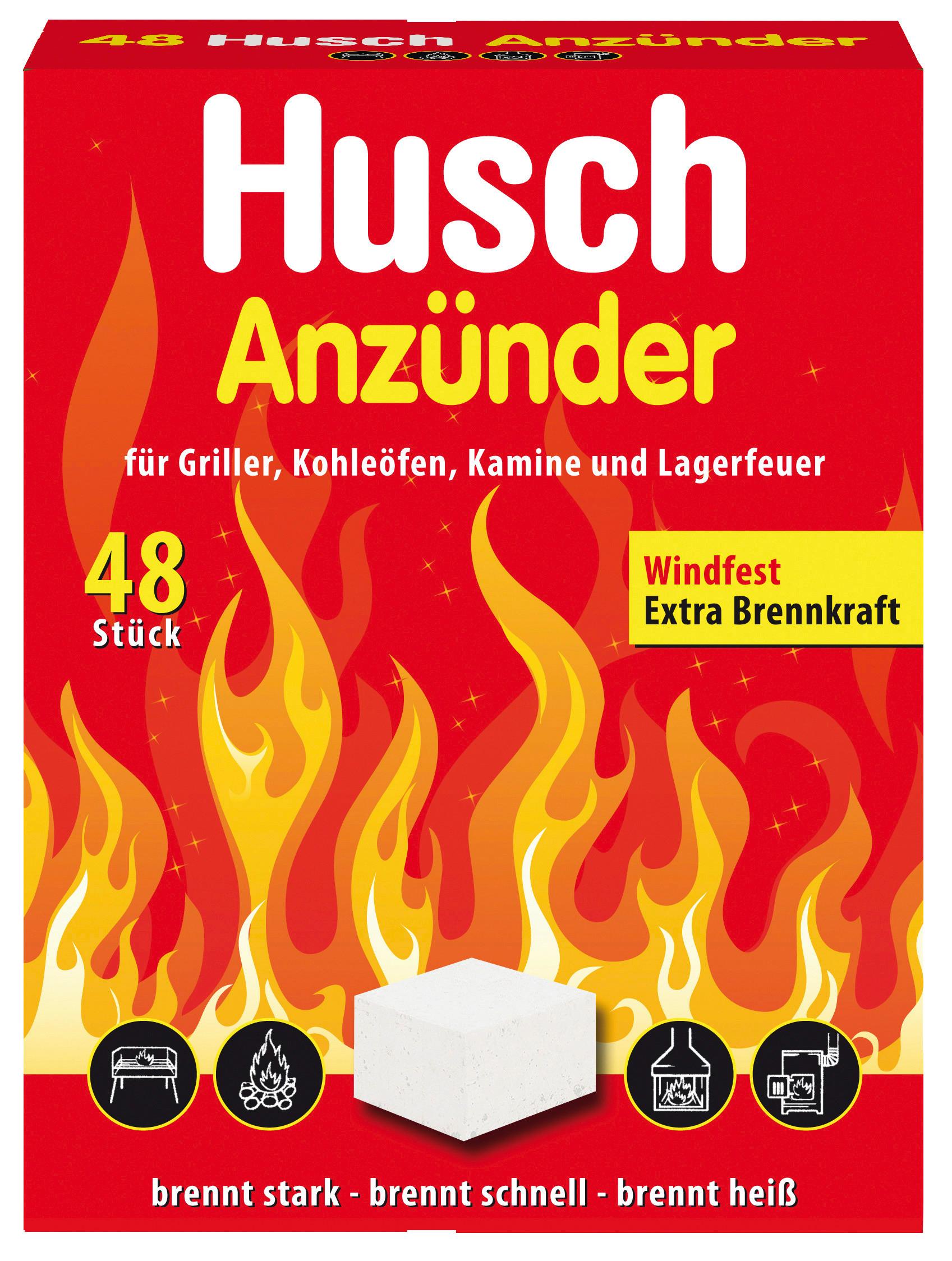 Grillanzünder Husch Grill und Kohleanzünder - Weiß, KONVENTIONELL (5,4/17,9/14,2cm)
