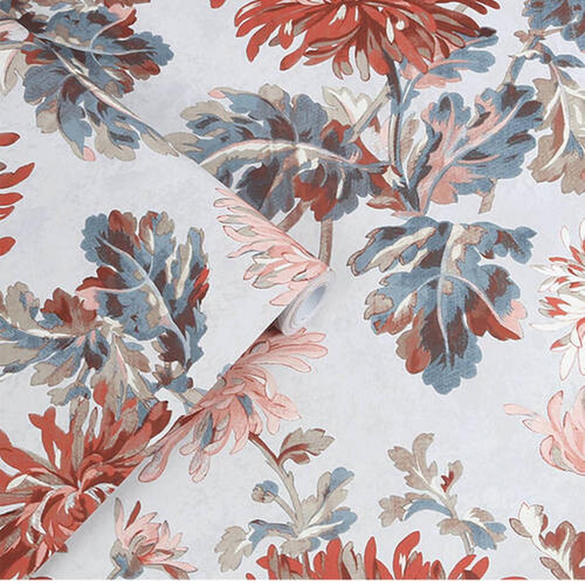 Vliestapete Maryam Crimson - Rot, Basics, Papier/Kunststoff (52/1000cm)