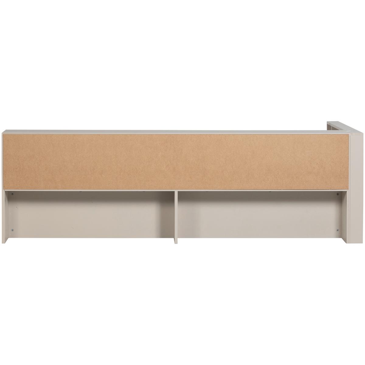 BODENBETT. Carter Grau 90x200cm - Grau, Basics, Holz (90/200cm) - MID.YOU
