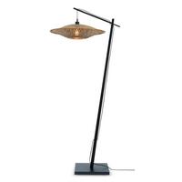 Stehleuchte Bali/F/Ad/B/6015/Bn - Schwarz/Naturfarben, Trend, Holz (60/176cm) - Good & Mojo