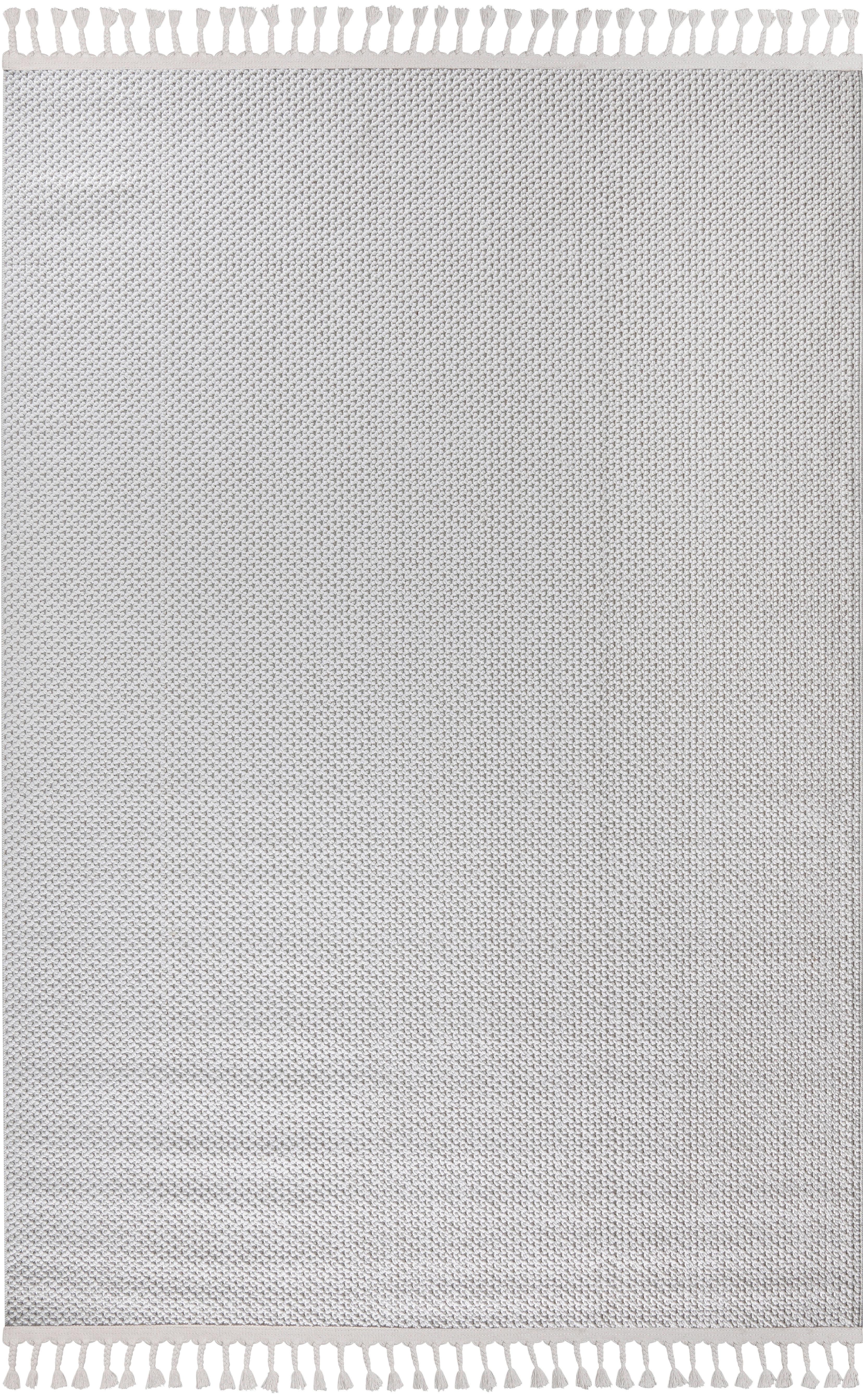 Flachwebteppich Deion - Weiß, ROMANTIK / LANDHAUS, Textil (120/170cm) - James Wood