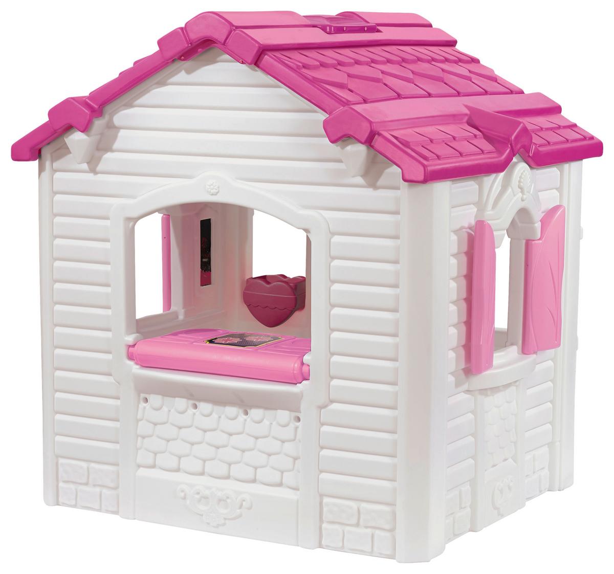 Spielhaus 851999 - Rosa/Weiß, KONVENTIONELL, Kunststoff (119,38/147/135cm) - Ambia Garden