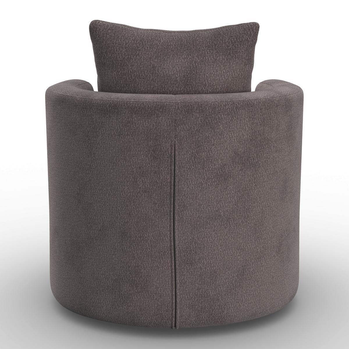 Relaxační křeslo MARIETA, hnědá žinylka, max.140 kg - černá/hnědá, Moderní, kov/dřevo (76/84/78cm) - Bessagi Home