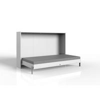 Vyklápacia posteľ JUIST horizontálna 120x200cm - biela, Modern, kompozitné drevo (120/200cm)