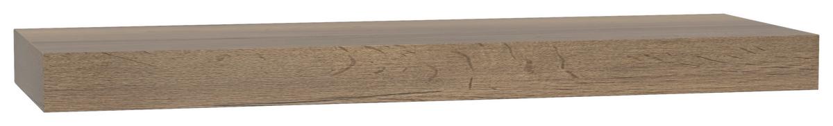 Wandkonsole Las Vegas Eiche Dunkel Dekor B: 140 cm - Eiche dunkel, MODERN, Holzwerkstoff (140/10/48cm) - Vertico