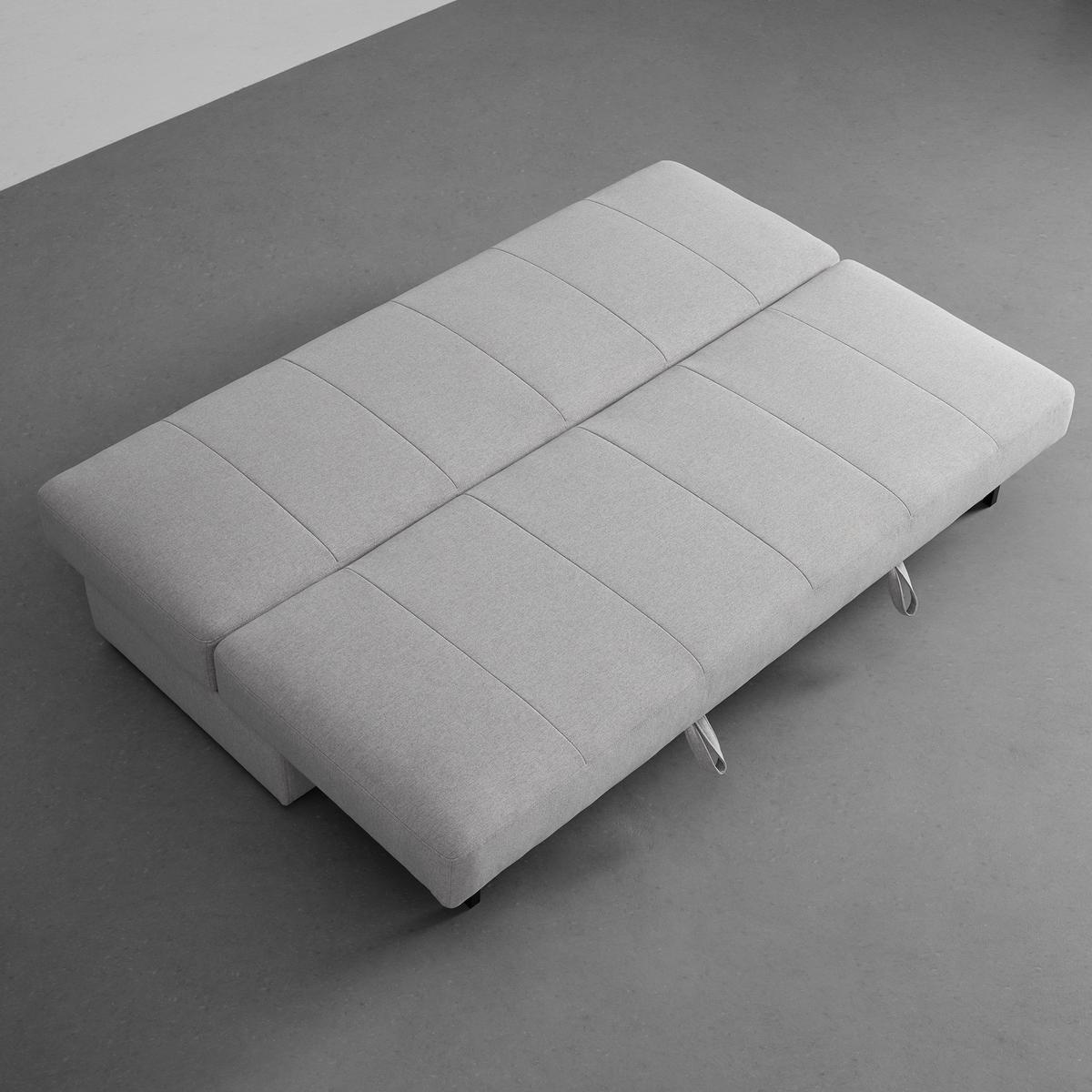 Rozkladacia pohovka CLAUDIO - čierna/svetlosivá, Modern, drevo/textil (200/85/93cm) - Livetastic