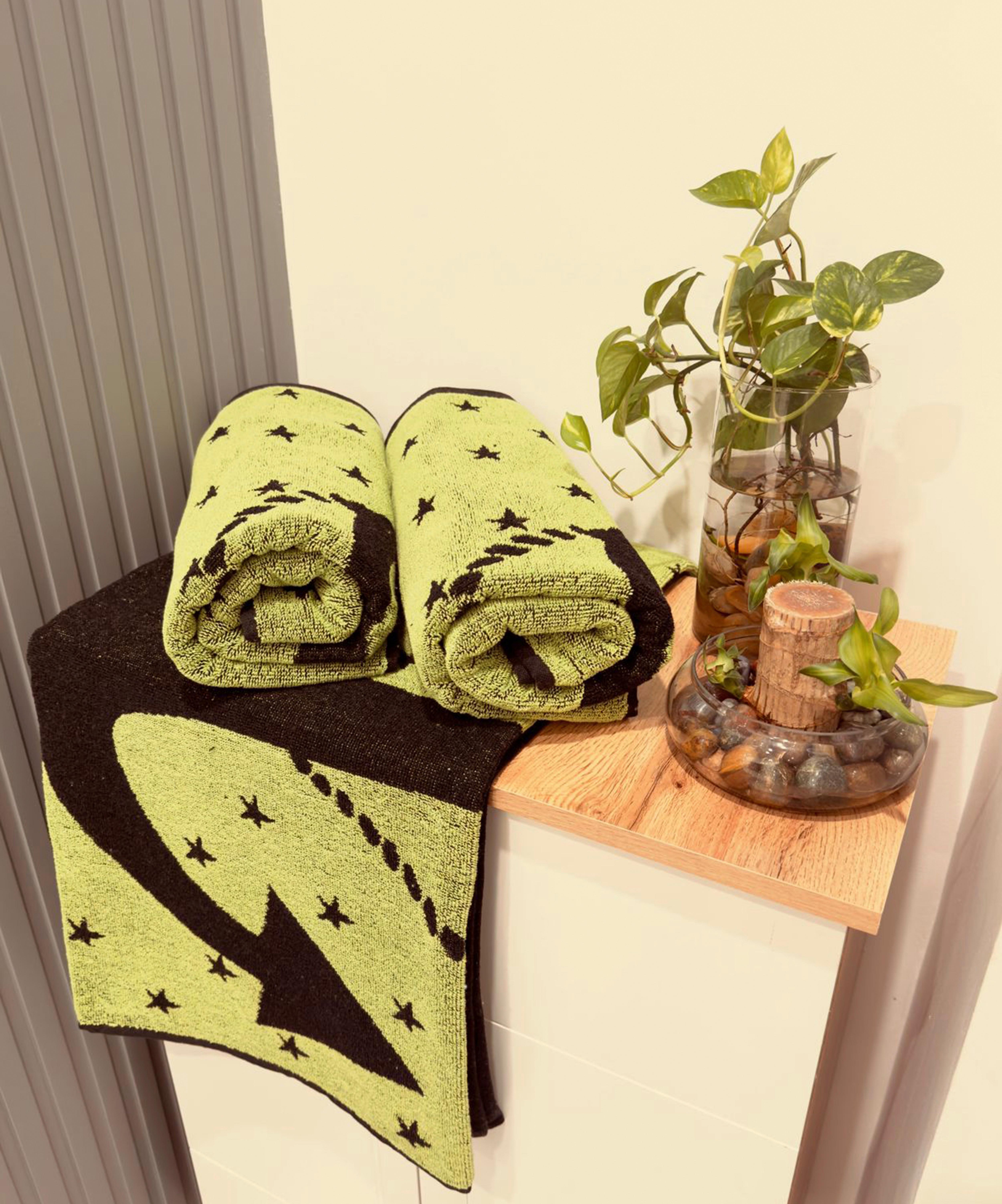 Strandtuch Bali - Grün, KONVENTIONELL, Textil (75/150cm) - Ondega