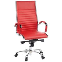 DREHSTUHL PARMA 20 Rot - Rot, MODERN, Leder/Kunststoff (60/125/50cm) - MID.YOU