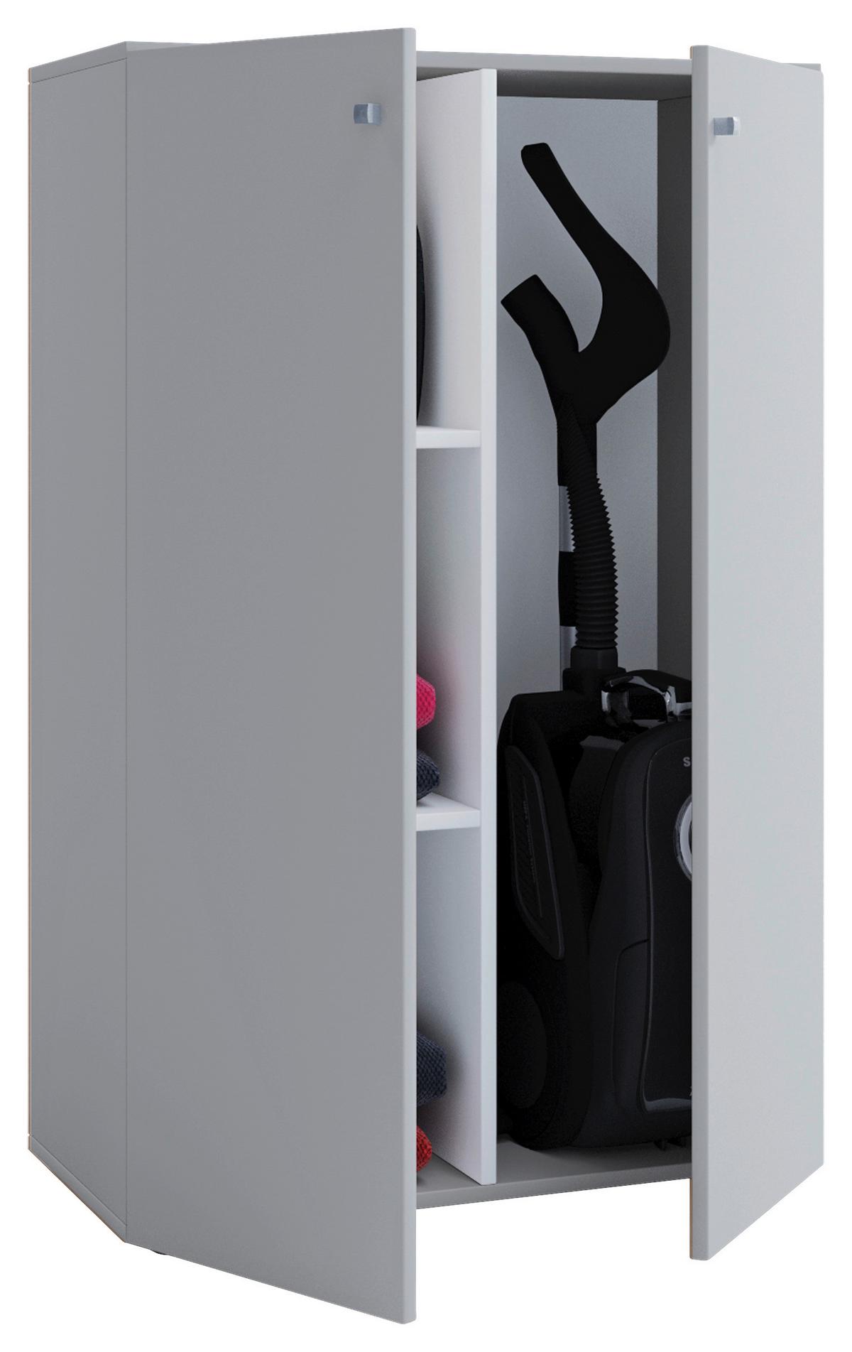 Komoda Lona mini sivá - sivá, Basics, kompozitné drevo/plast (70/105/39cm) - MID.YOU