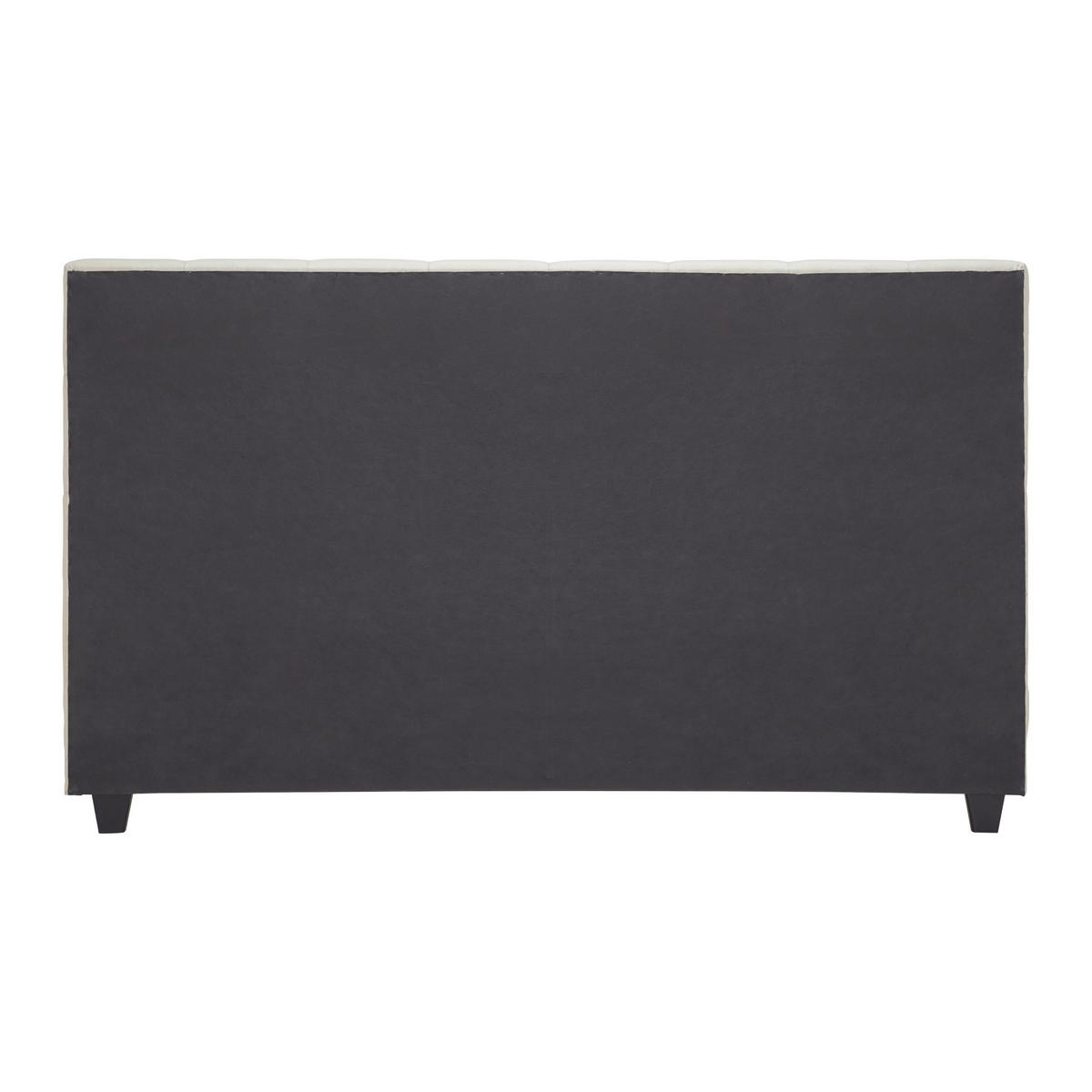 Manželská postel FREDERICO, 180x200, béžová - černá/krémová, Moderní, kompozitní dřevo/textil (180/200cm) - Bessagi Home