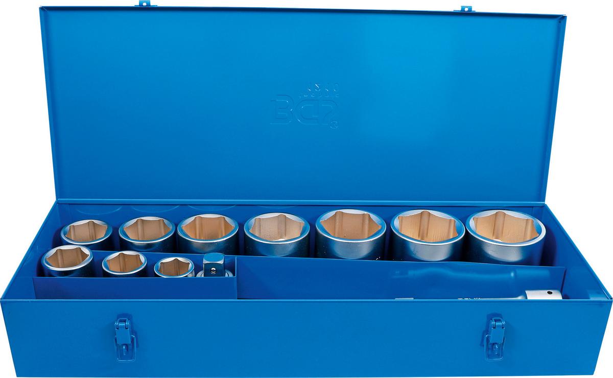 Steckschlüssel-satz 15-teilig Blau/silberfarben - Blau/Silberfarben, Basics