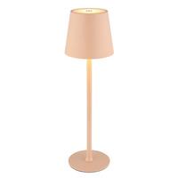 Akku-tischleuchte 58438p 2 Höhen Montierbar - Rosa/Weiß, Trend, Kunststoff/Metall (10,6/36cm) - Globo