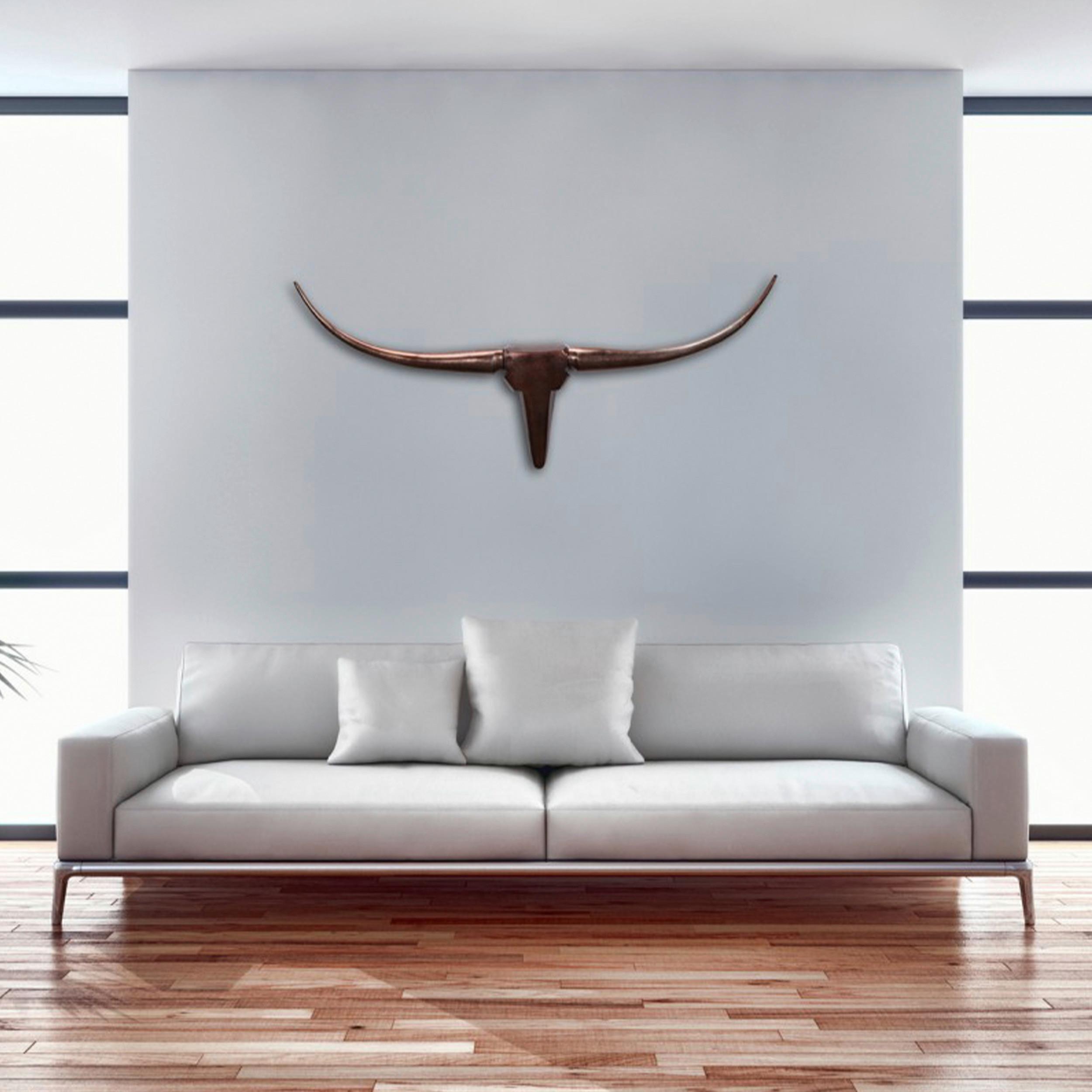 Wanddeko Wohnling Bronzefarben B: 100cm - Bronzefarben, MODERN, Metall (100/40/6cm) - MID.YOU