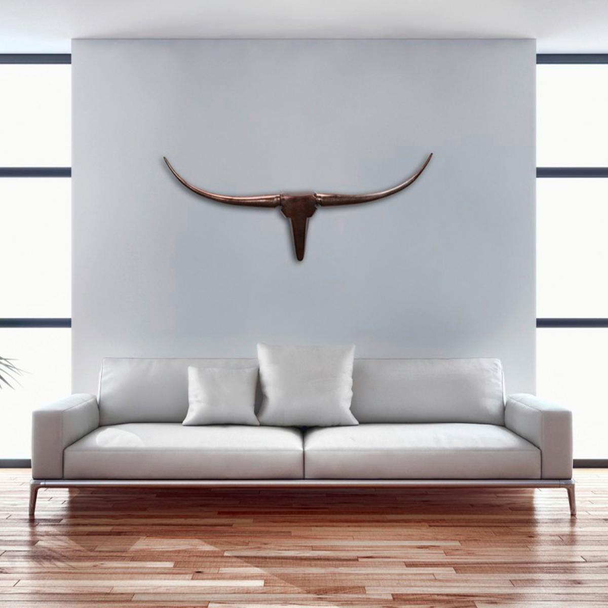 Wanddeko Wohnling Bronzefarben B: 100cm - Bronzefarben, MODERN, Metall (100/40/6cm) - MID.YOU