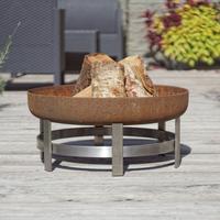 Feuerschale Flame XXL - Edelstahlfarben/Rostfarben, Basics, Metall (63/63/28cm)