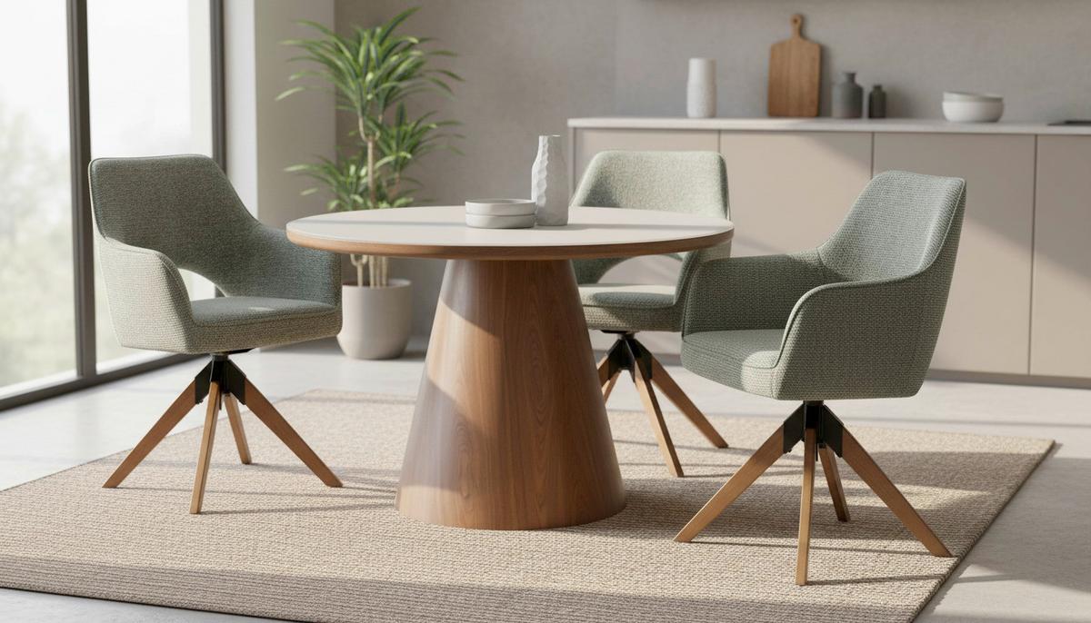 Armlehnstuhl Puro Walnussfarben/Grün B: 60 cm - Walnussfarben/Grün, MODERN, Holz/Textil (60/89/65,5cm) - Livetastic