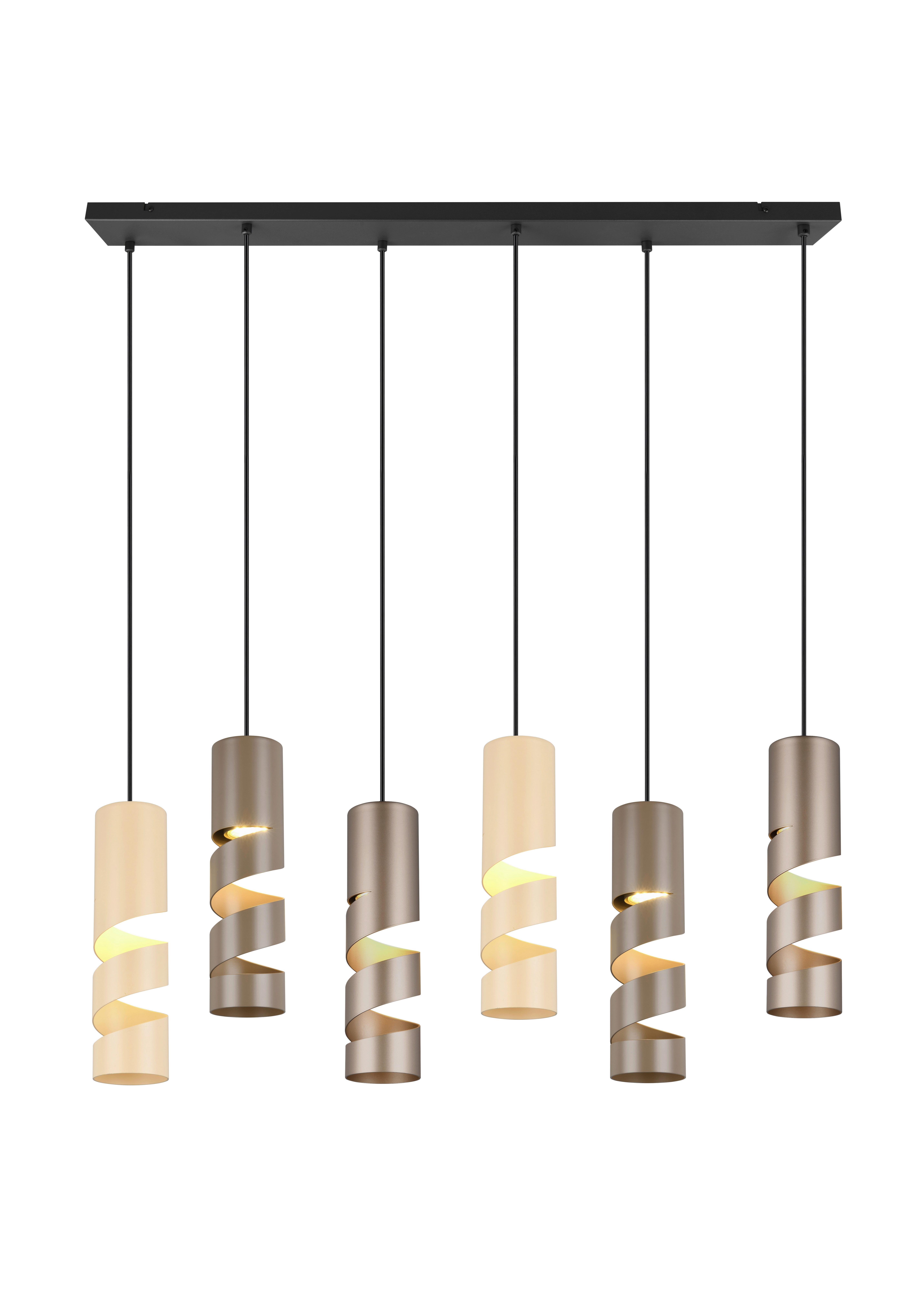 Pendelleuchte 364000617 Stream - Taupe/Beige, KONVENTIONELL, Metall (100/14/150cm) - Trio Leuchten