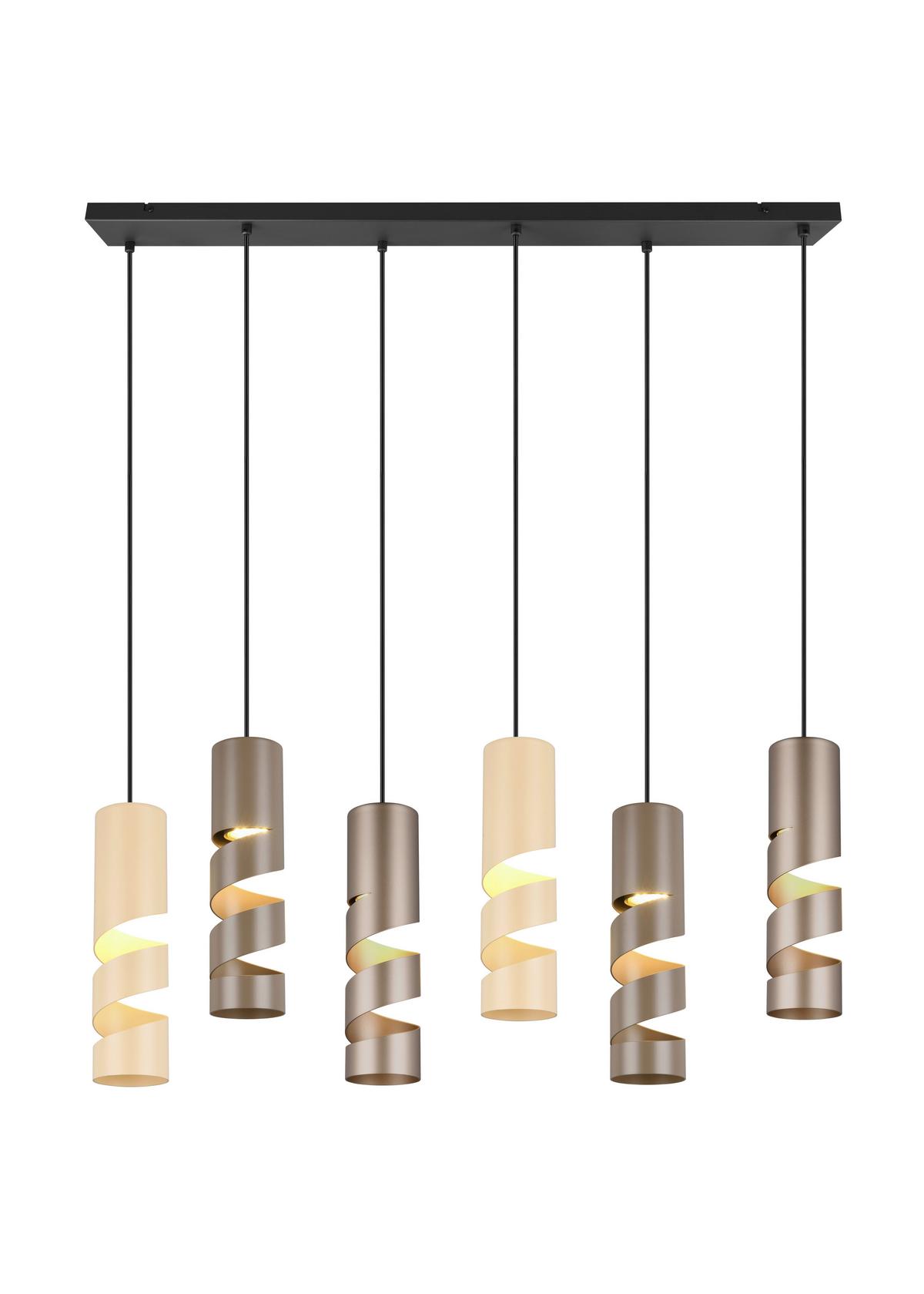 Pendelleuchte 364000617 Stream - Taupe/Beige, KONVENTIONELL, Metall (100/14/150cm) - Trio Leuchten