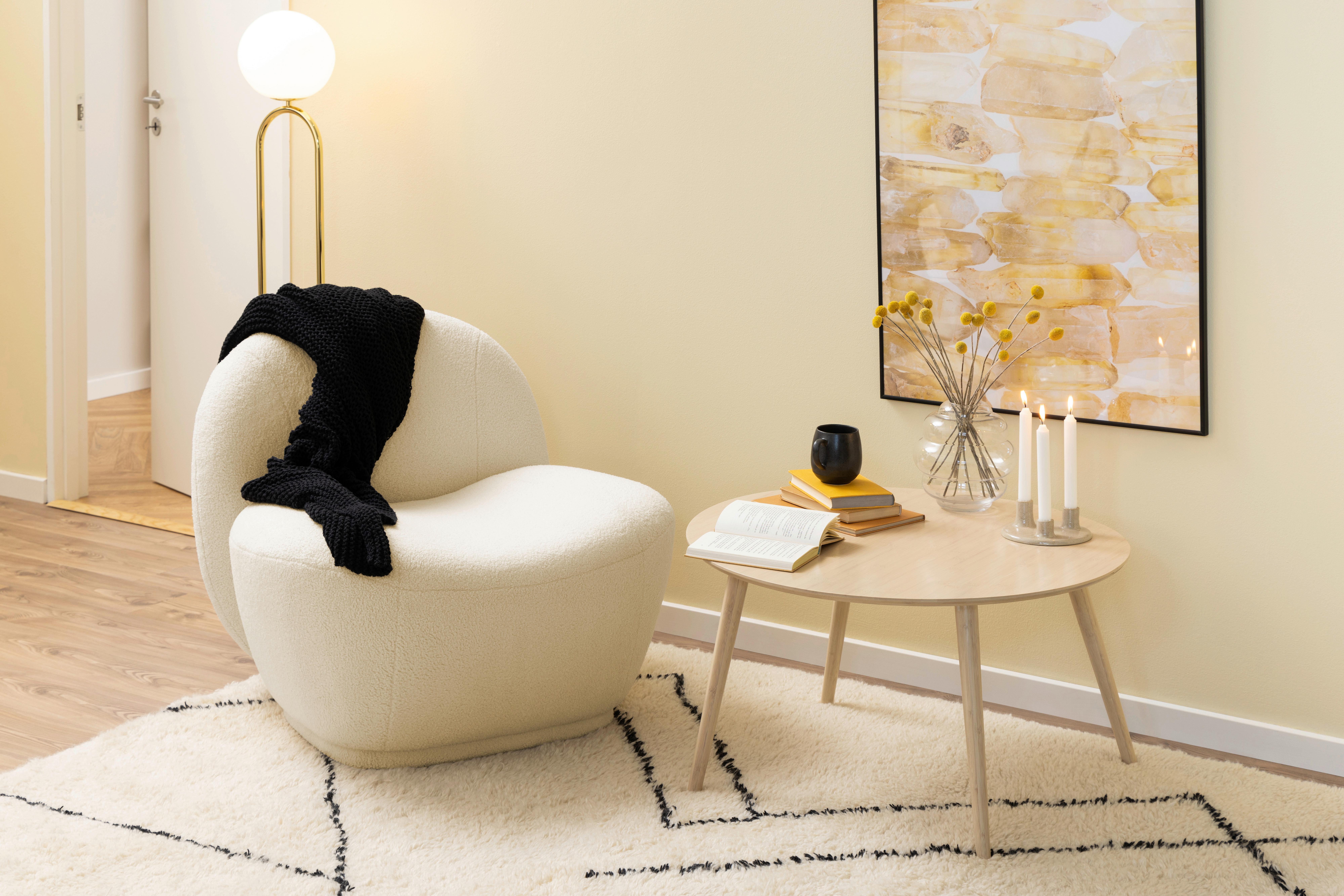 Couchtisch Roslin - Naturfarben, Design, Holz (80/80/45cm) - Livetastic
