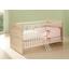 Postieľka Wiki Baby - biela/dub sonoma, Konvenčný, kompozitné drevo (144/80/82cm) Postieľka Wiki Baby - biela/dub sonoma, Konvenčný, kompozitné drevo (144/80/82cm)