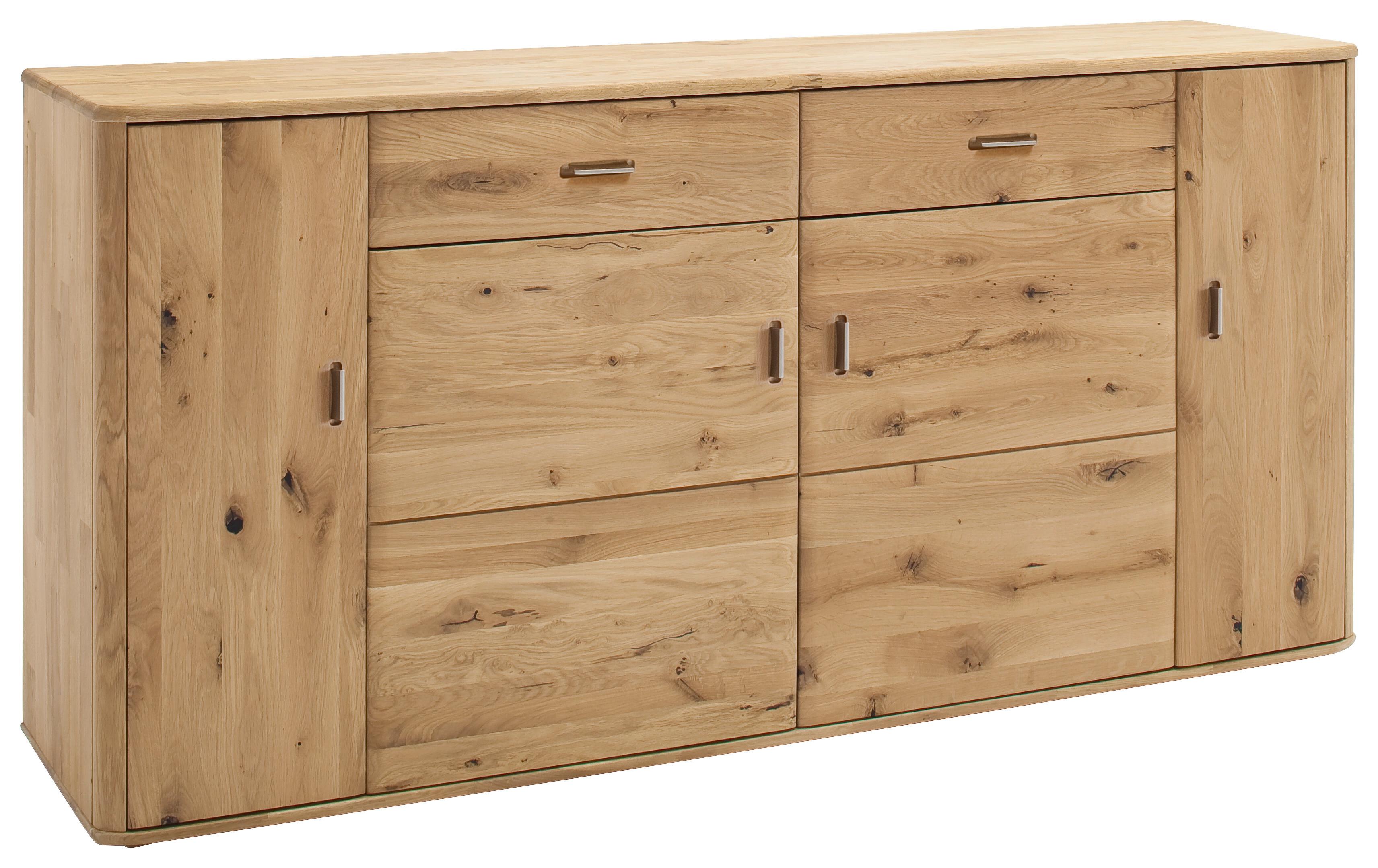Sideboard Massiv 186 Cm Ravello Eichefarben - Eichefarben, Design, Holz (186/90/44cm) - Livetastic