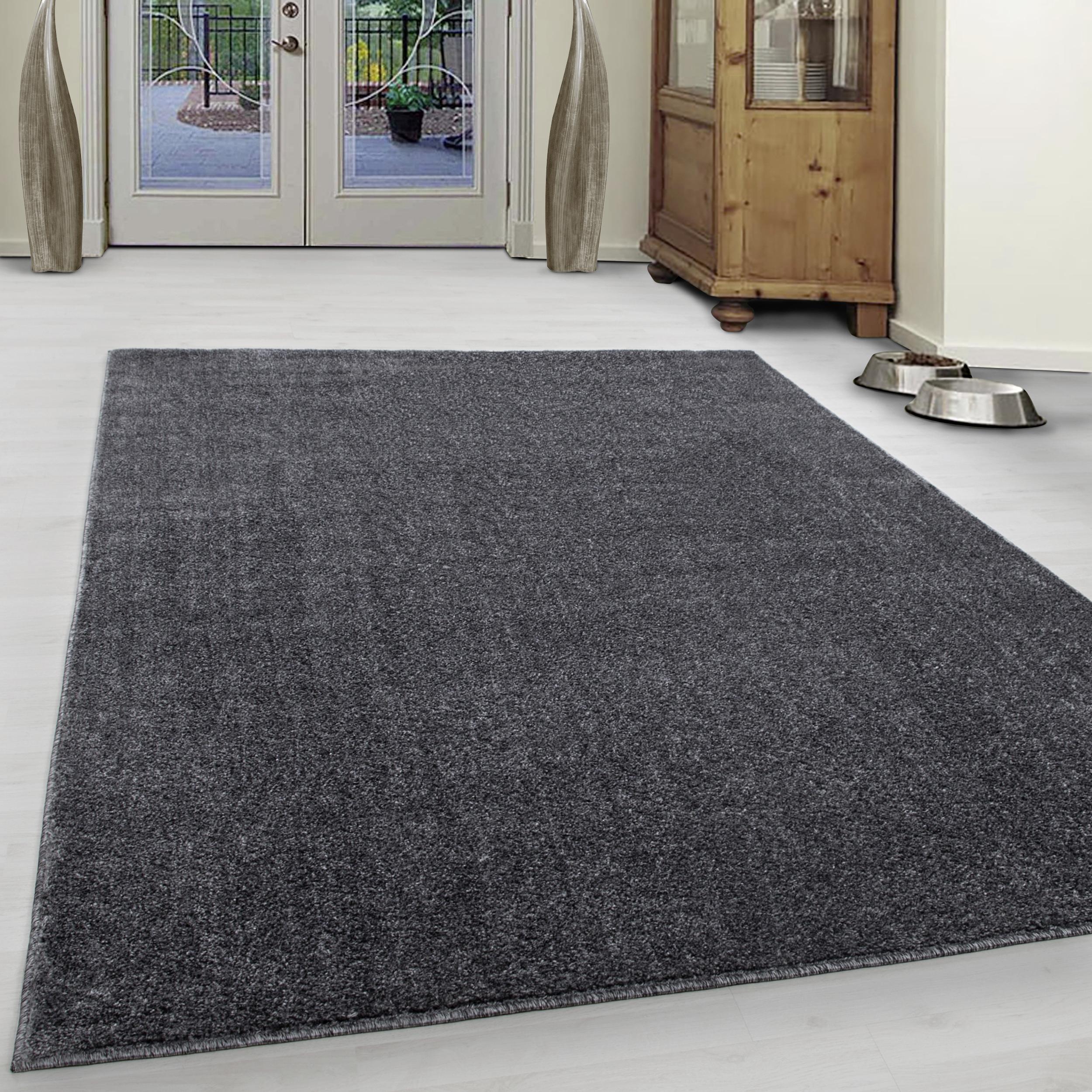 Koberec s vysokým vlasem 200x290 cm,, šedý - šedá, Konvenční, textil (200/290cm) - Novel