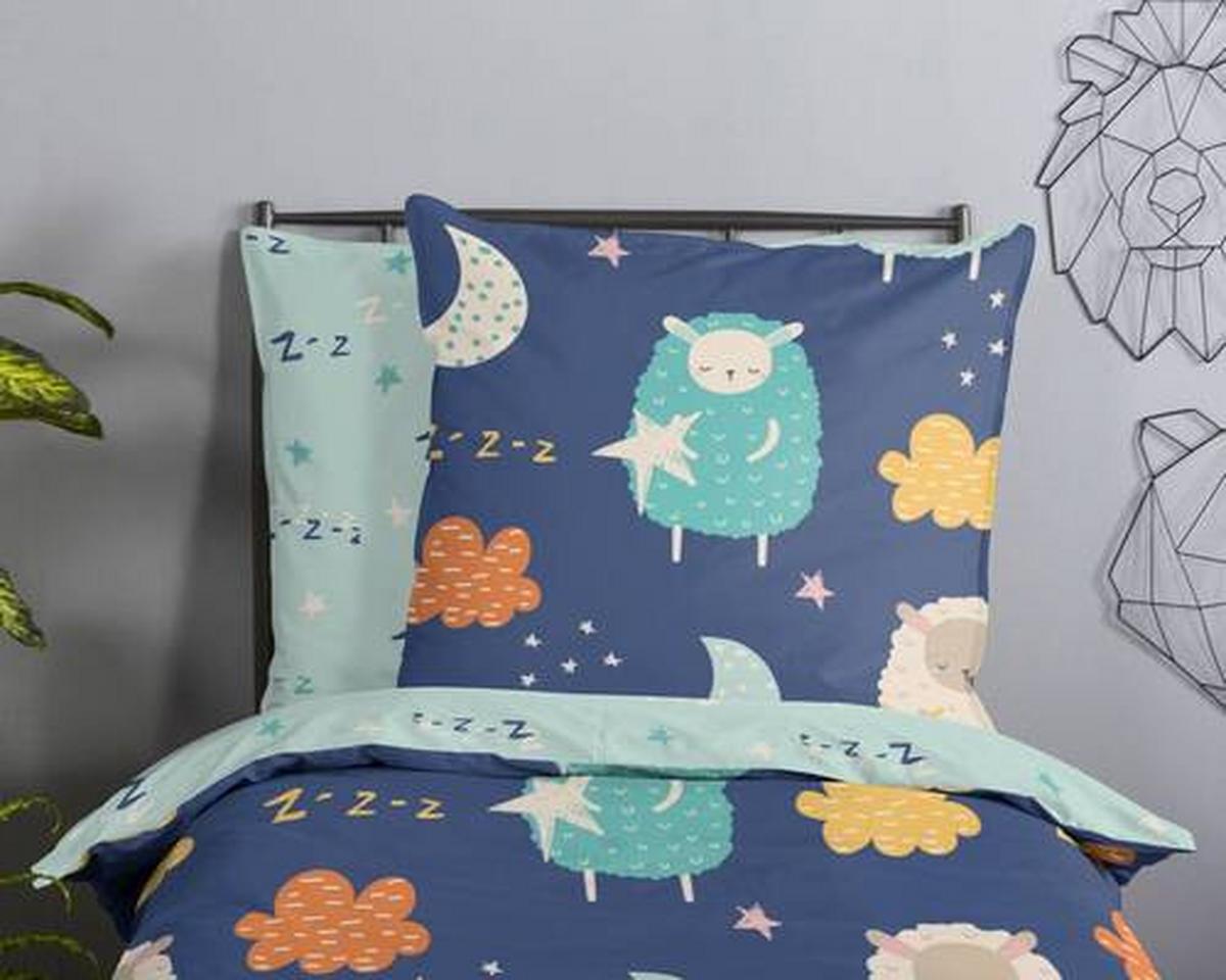 Jugendbettwäsche Sheep Multicolor 135x200 cm - Multicolor, Design, Textil (135/200cm)