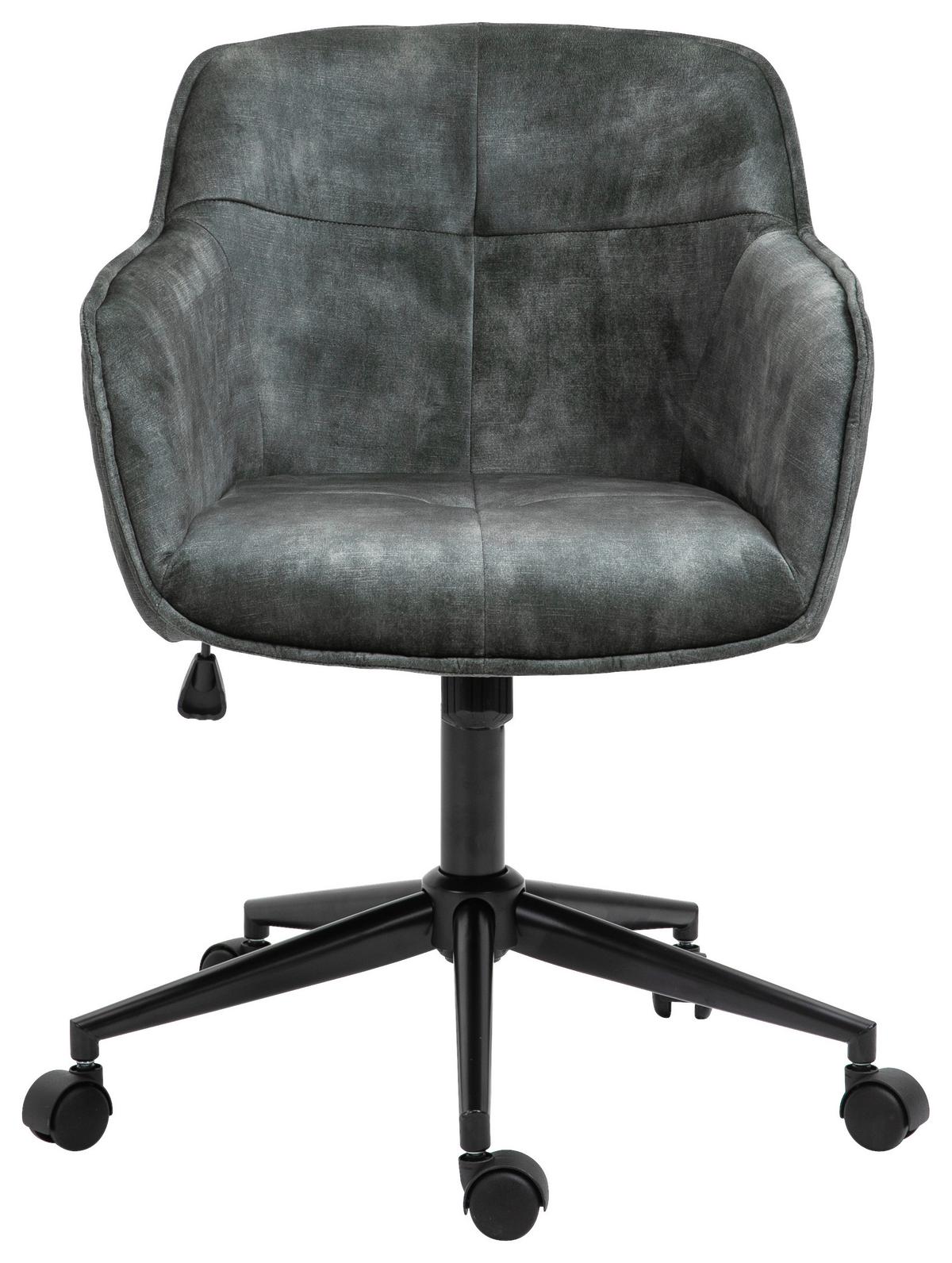 Drehstuhl Watson - Schwarz/Grün, MODERN, Kunststoff/Textil (57/91/58cm) - MID.YOU