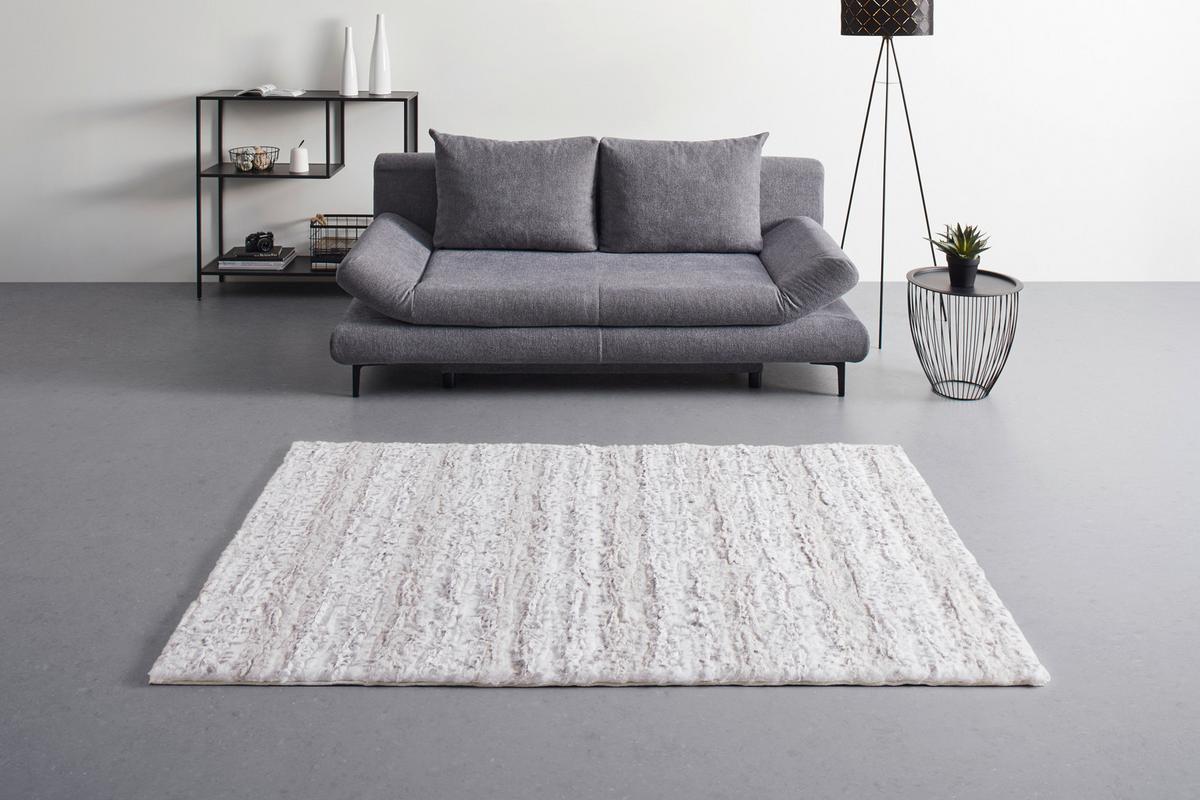 UMĚLÁ KOŽEŠINA POLAR LUXE - bílá/černá, Konvenční, textil (130/190cm) - Mömax