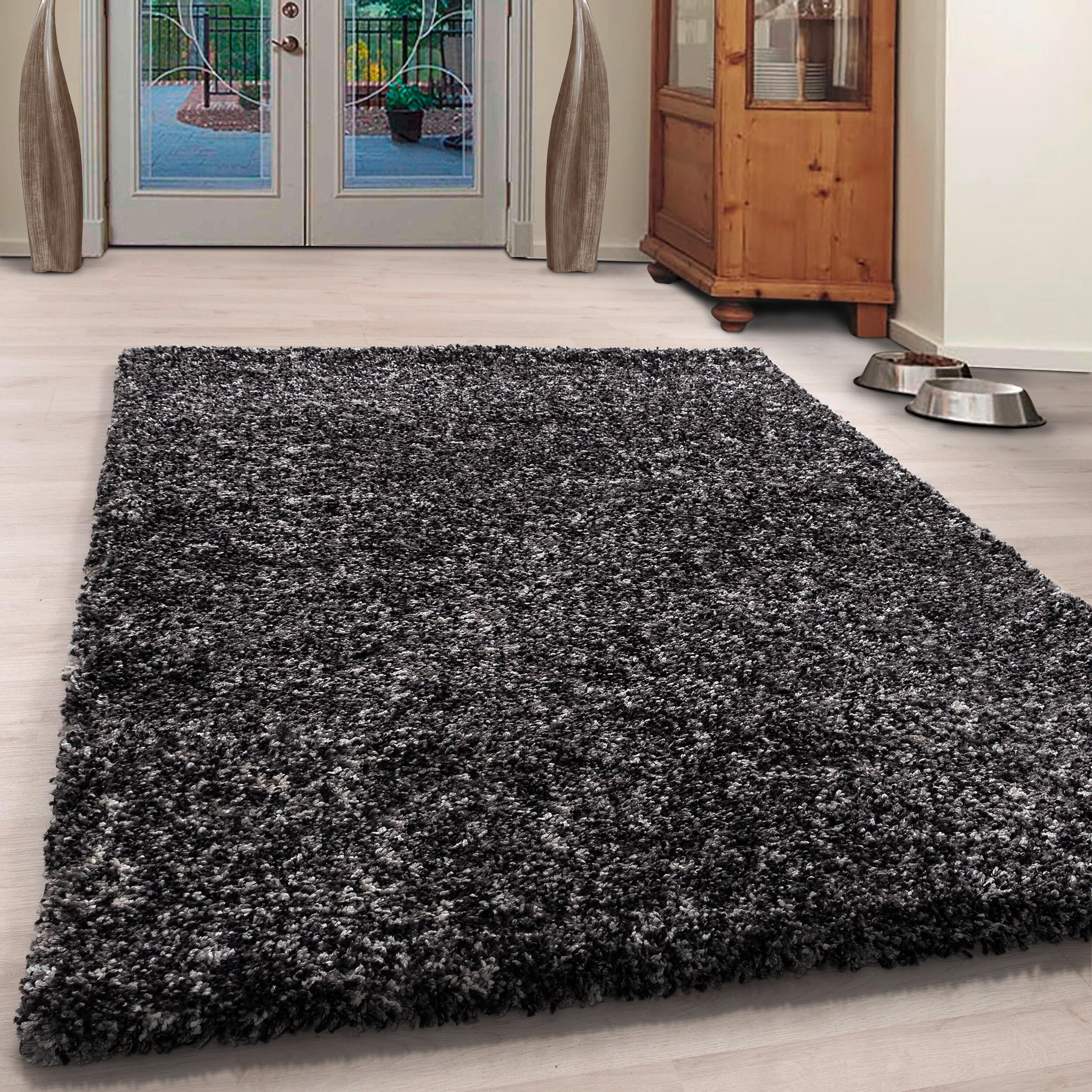 Hochflorteppich Enjoy - Anthrazit, KONVENTIONELL, Textil (240/340cm) - Novel