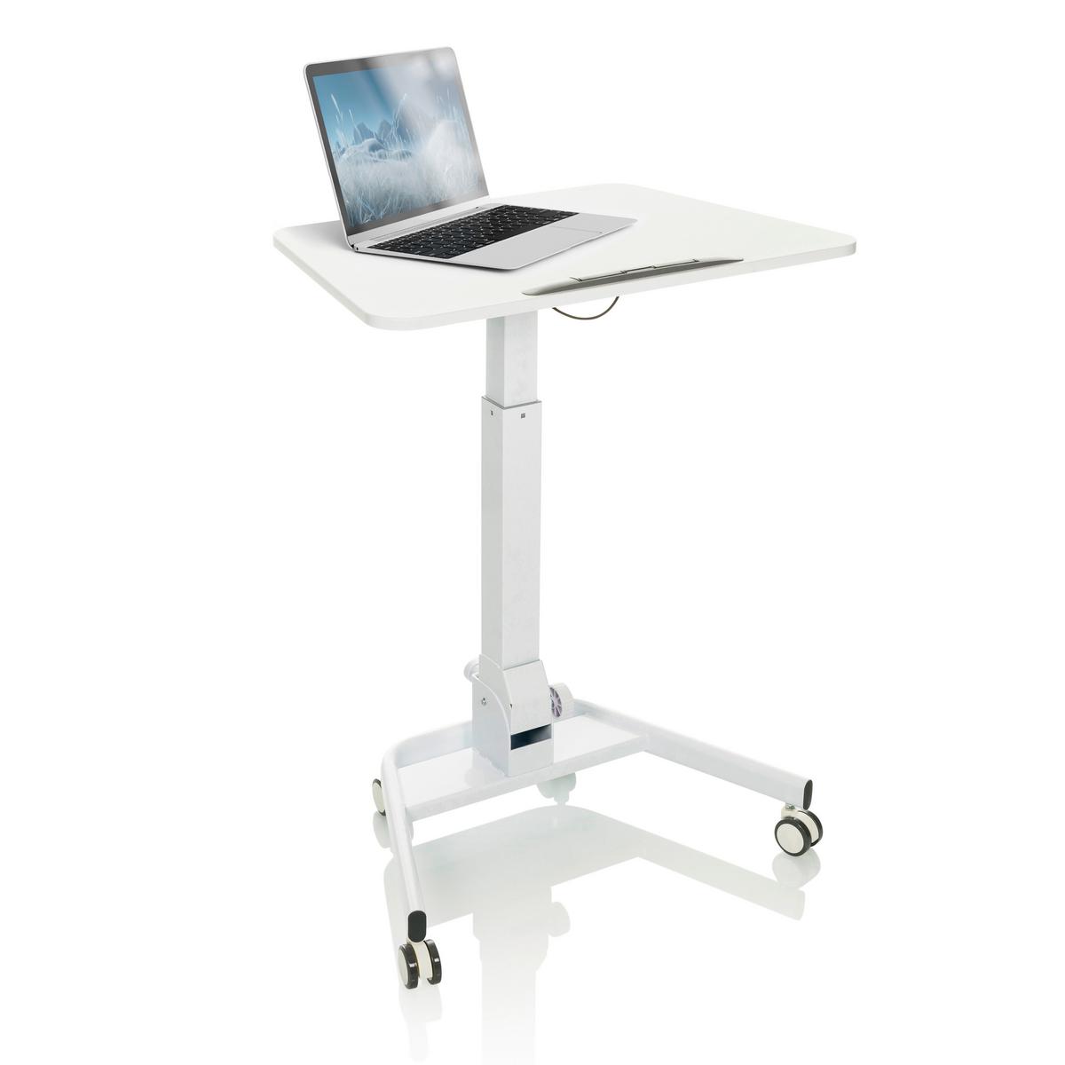 Sitz/stehtisch, Arbeitstisch Stand Vm-Su Ii - Weiß, Basics, Holzwerkstoff/Kunststoff (73/50/77cm) - MID.YOU