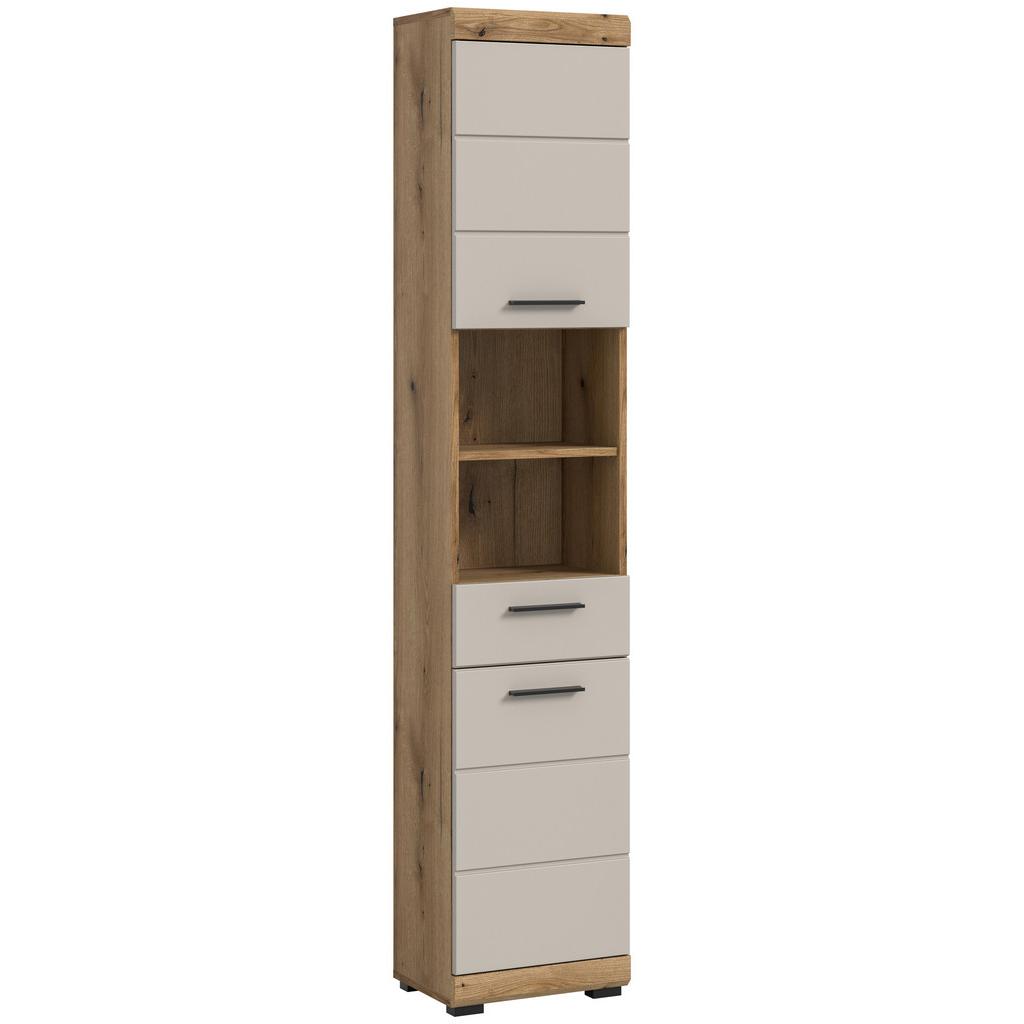 Hochschrank Scout Kaschmir/Naturfarben B: 37 cm