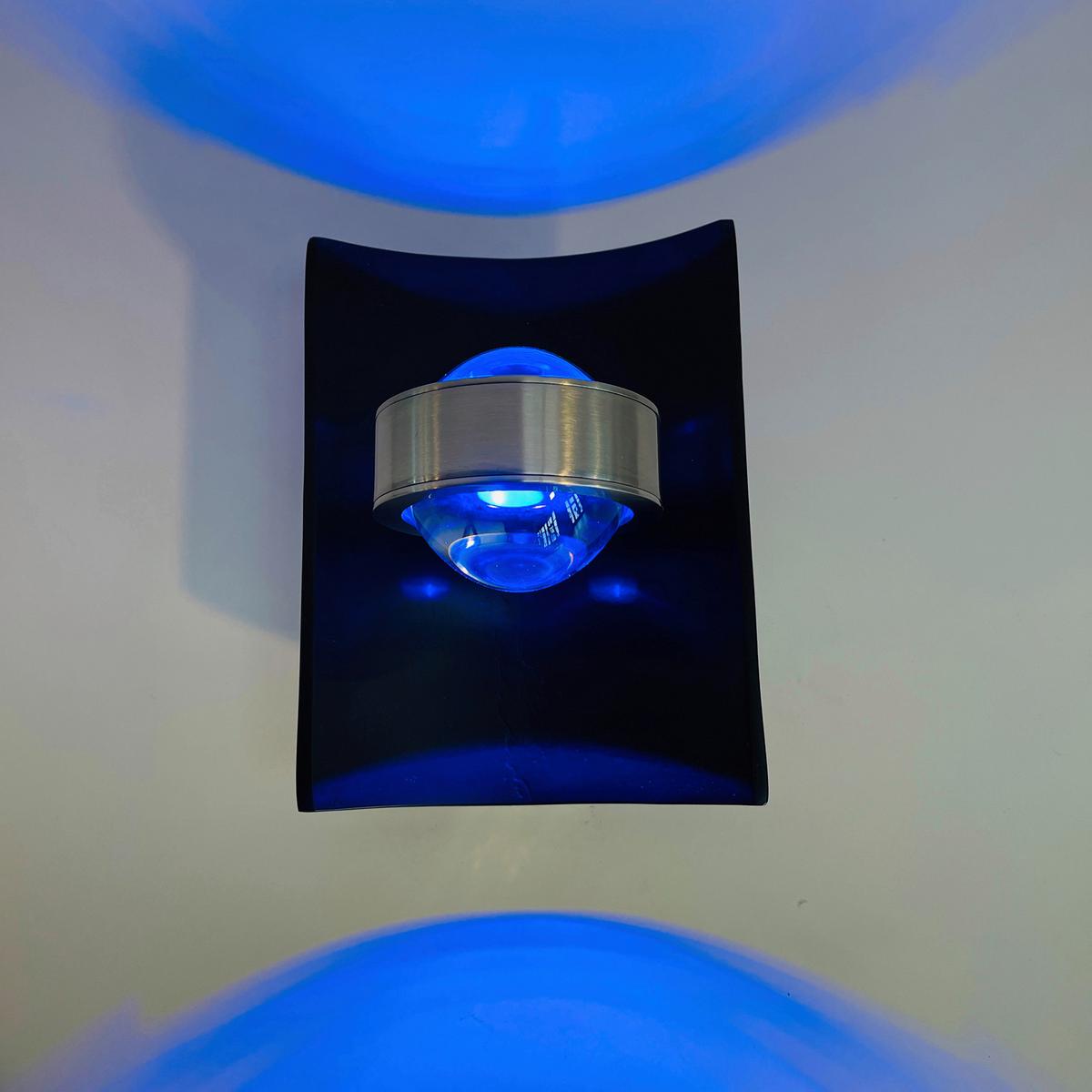 Led-wandleuchte Bondy 1- Flammig Farbwechsler - Schwarz, Design, Metall (21/16/5cm) - Fischer & Honsel