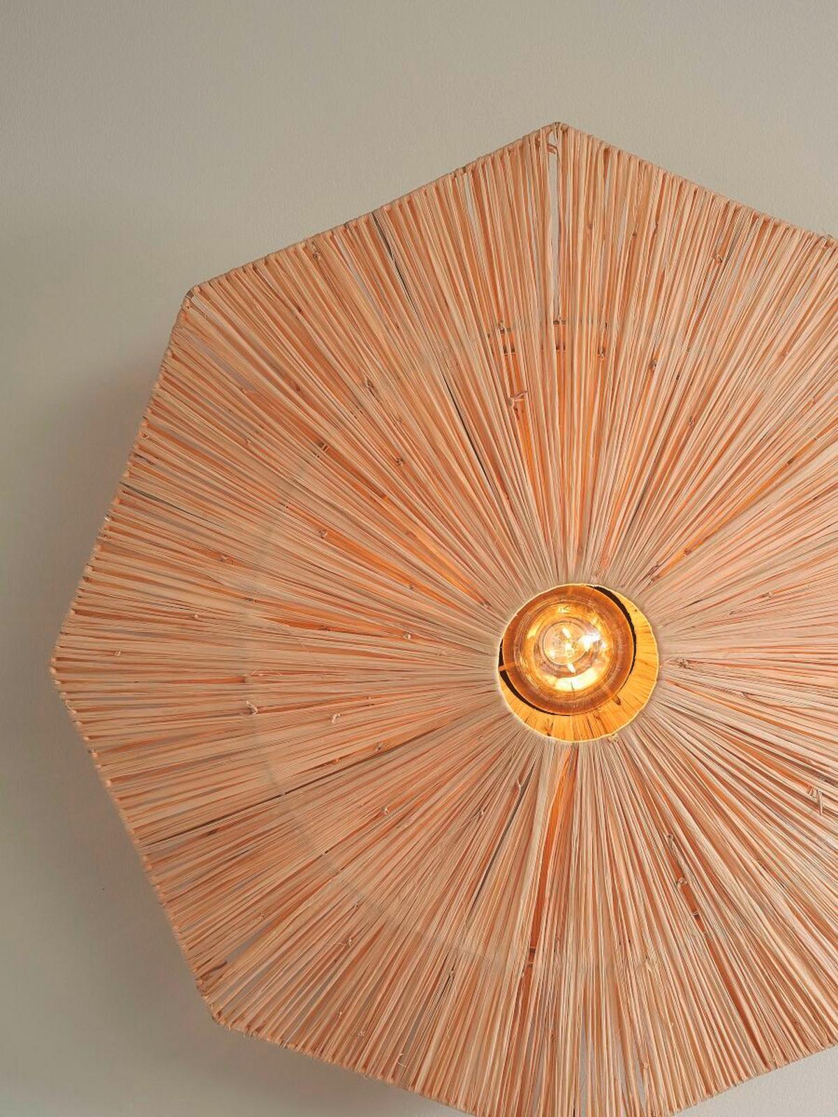 Deckenleuchte Panc031na - Multicolor, MODERN, Naturmaterialien (65cm) - Good & Mojo
