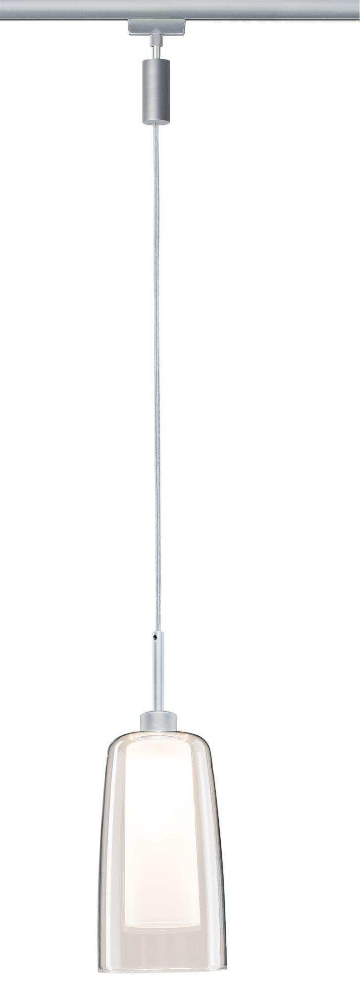 Schienensystem Urail Hängeleuchte 94998 Klarglas - Chromfarben/Klar, Design, Glas/Metall (158cm) - Paulmann