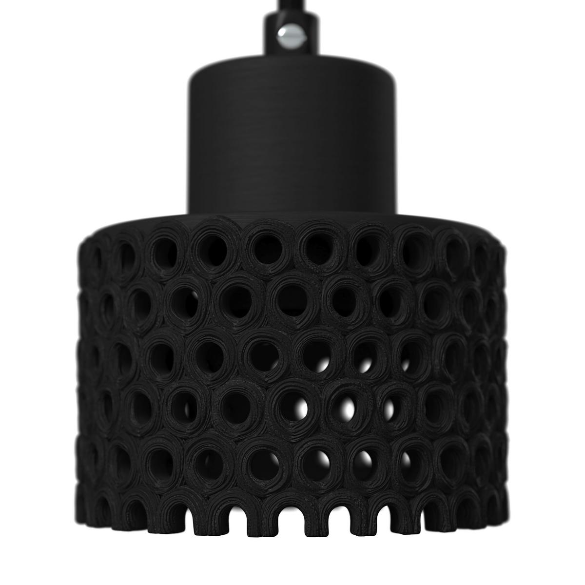 ZÁVĚSNÉ SVÍTIDLO LACE - černá, Moderní, keramika (12cm) - Bessagi Home