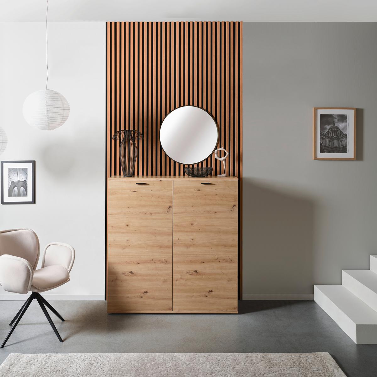 Akustikpaneel Josef - Walnussfarben, MODERN, Holzwerkstoff/Kunststoff (60/120/2cm)