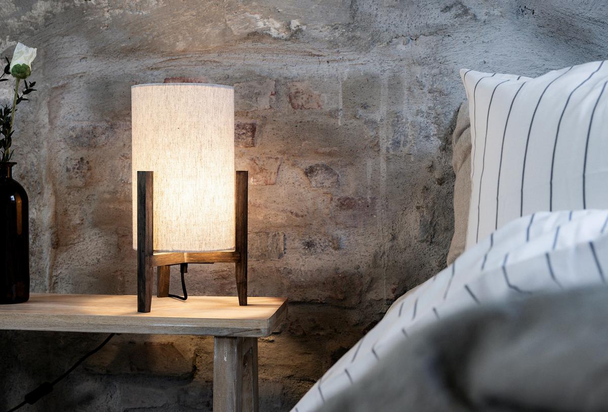 Tischleuchte Memory-Funktion, 40w - Beige, Basics (23/39/23cm) - Markslöjd