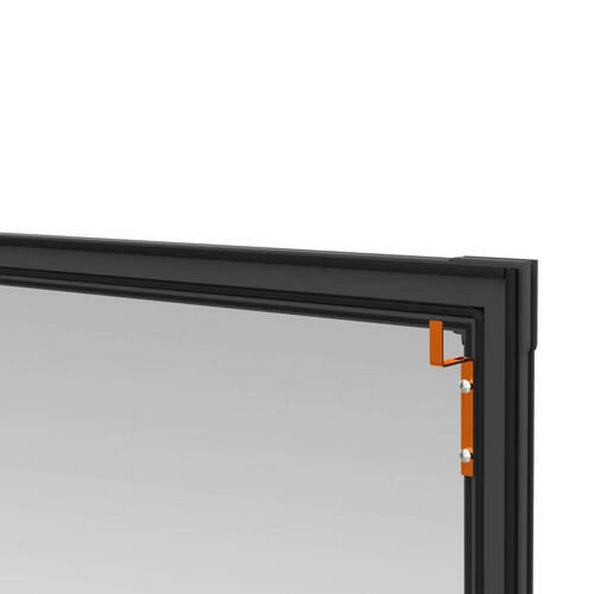 Fliegengitter Fenster 120x220 cm Anthrazit - Anthrazit, Basics, Metall (120/220cm)
