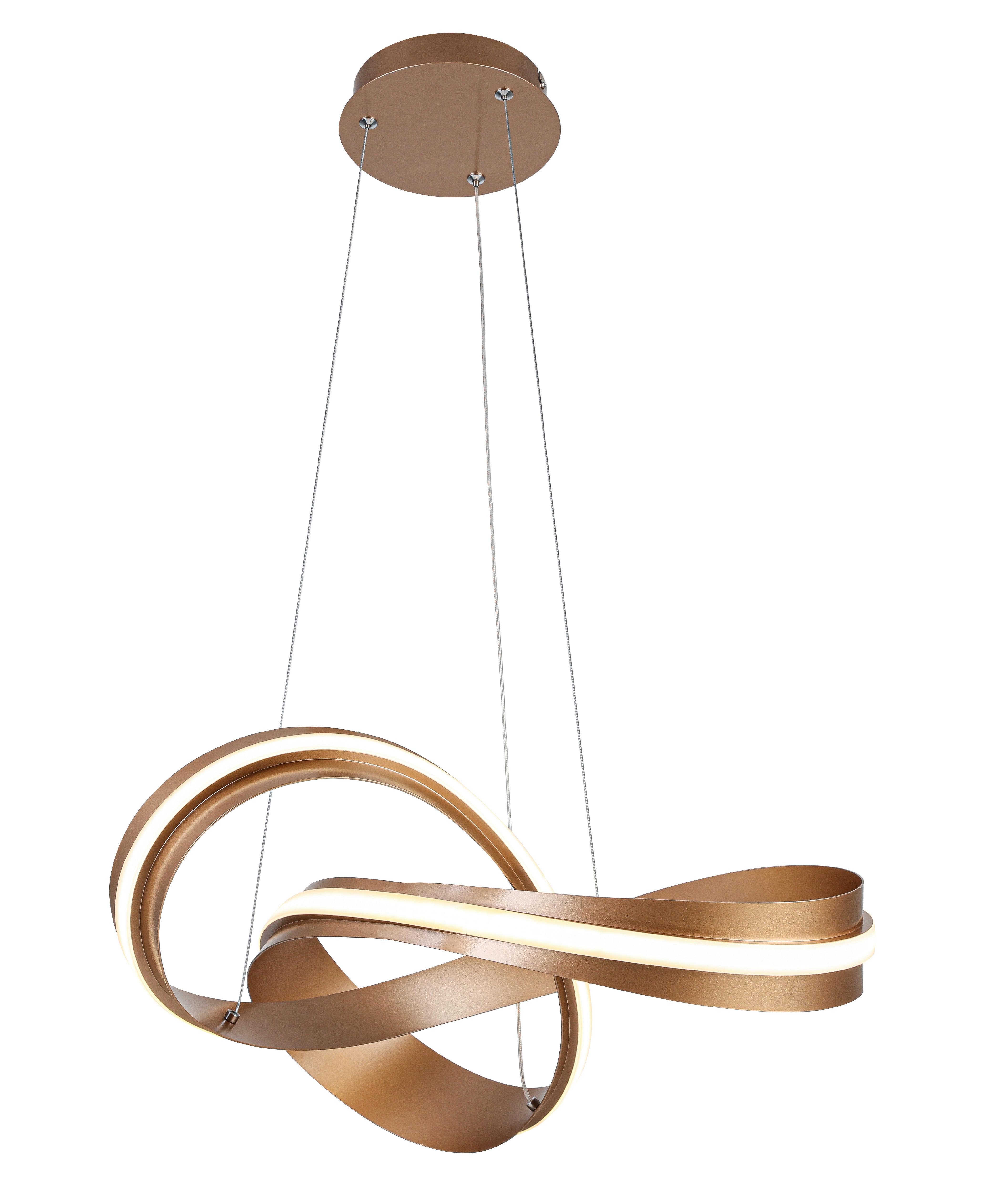 Led-hängeleuchte Josefina - Cappuccino, Kunststoff/Metall (52/120cm) - Luca Bessoni